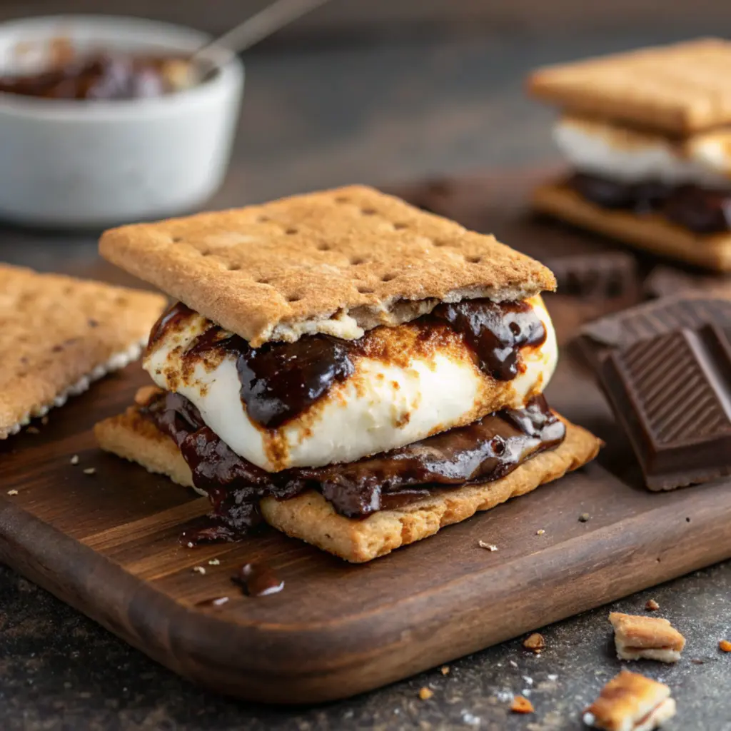 Air Fryer S'mores serving date s’mores