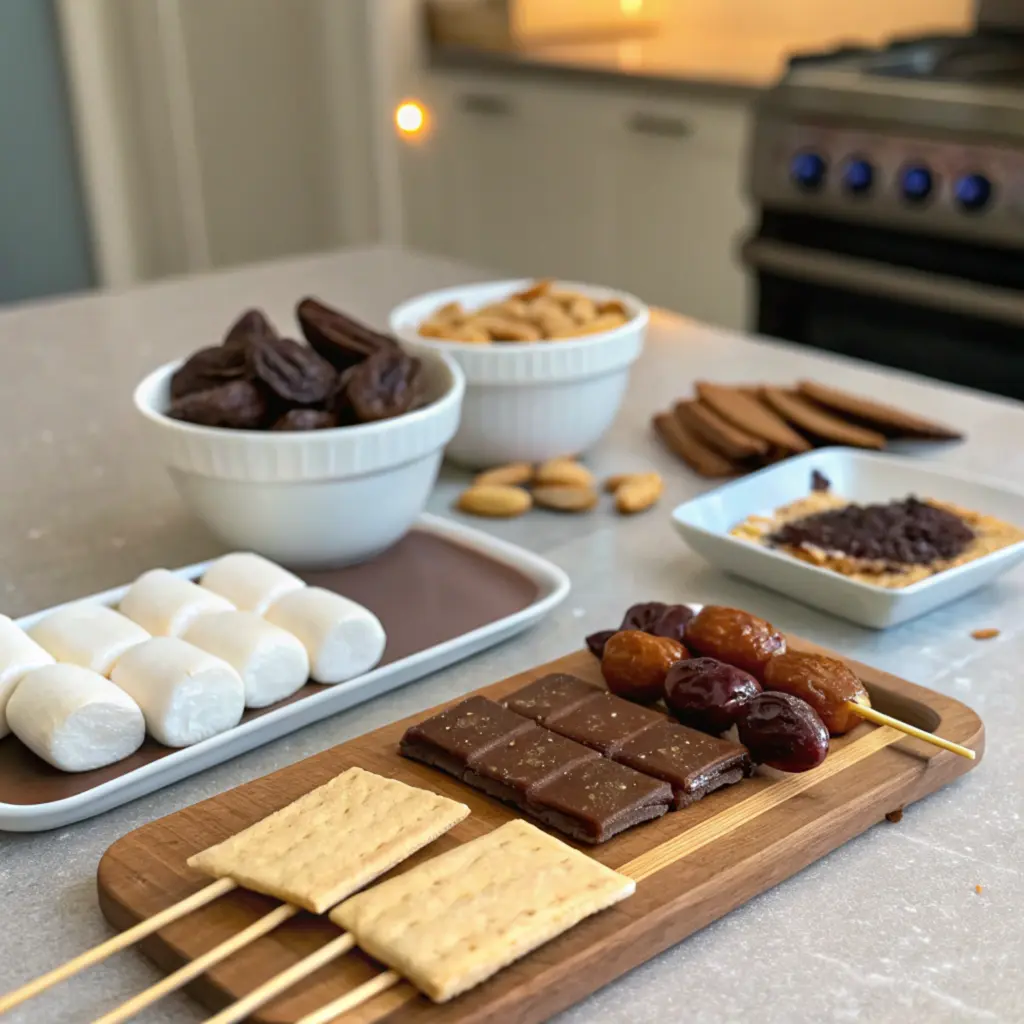 Air Fryer S'mores ingredients for air fryer date s’mores