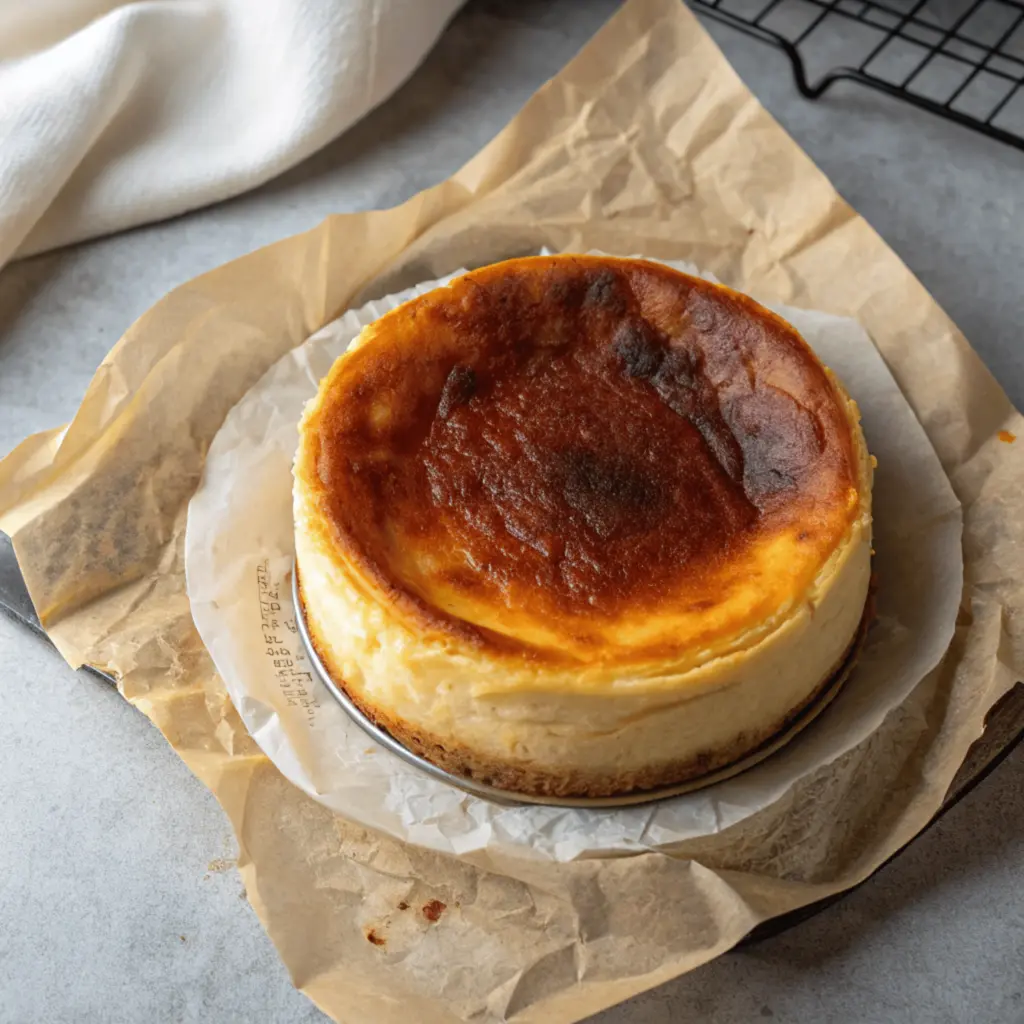 Air Fryer Basque Cheesecake ecipe-card-air-fryer-basque-cheesecake