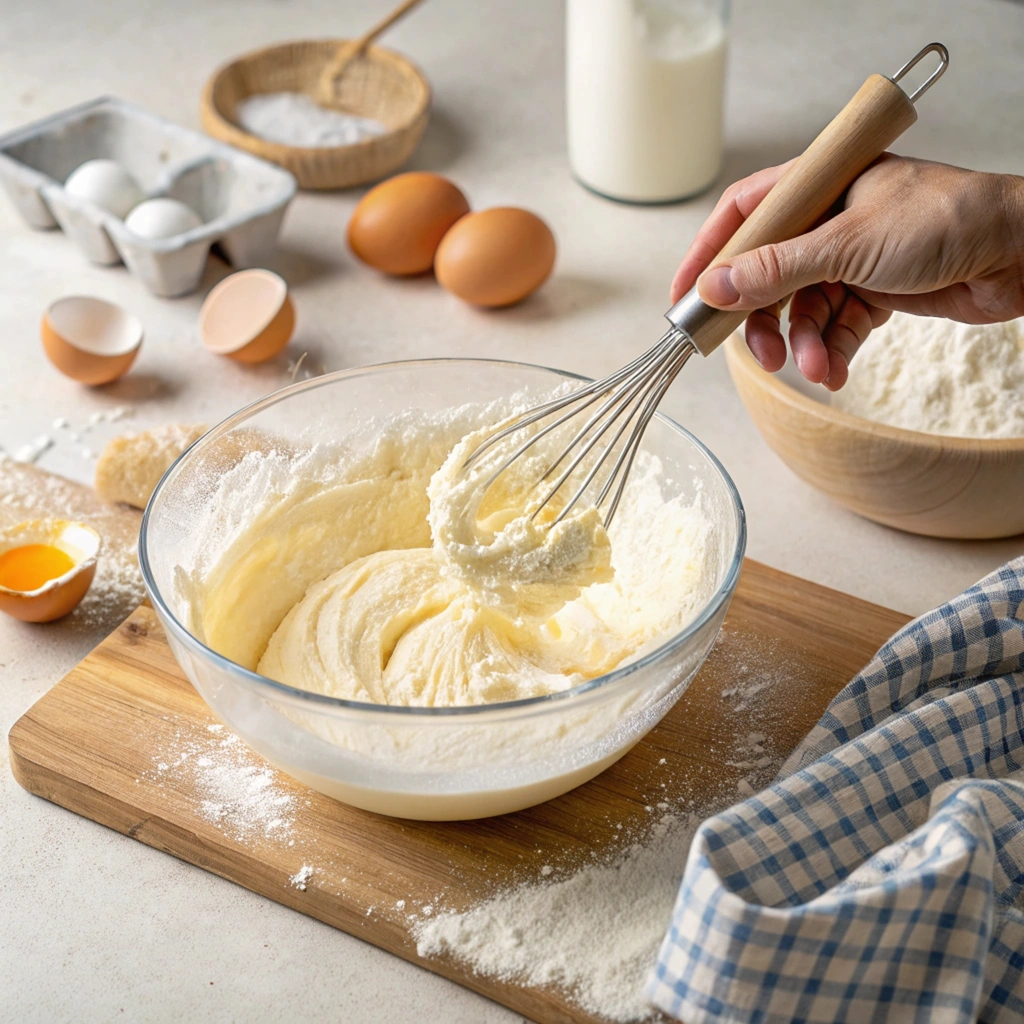 Air Fryer Cloud Bread “Folding cloud bread batter”