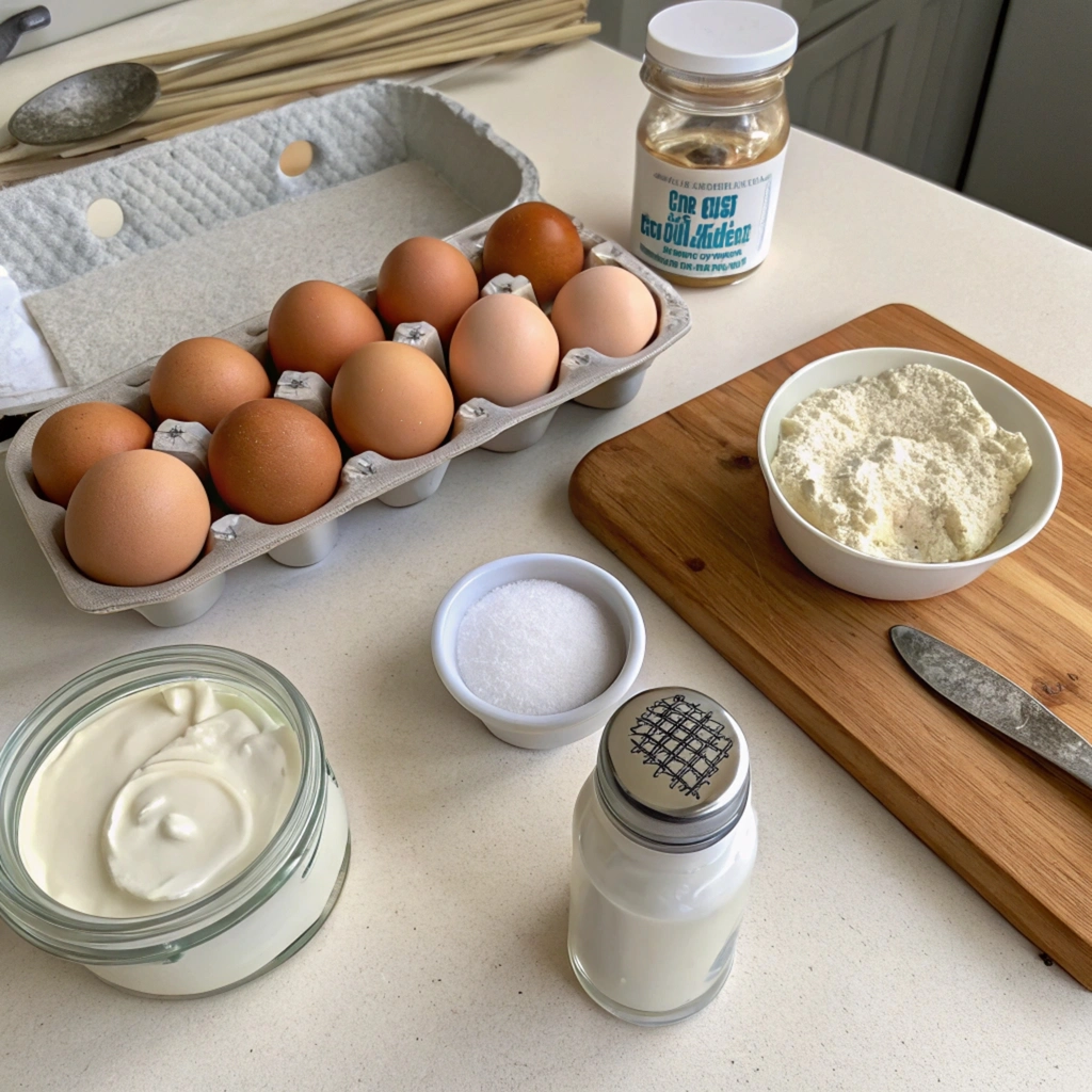 Air Fryer Cloud Bread “Ingredients for Air Fryer Cloud Bread”