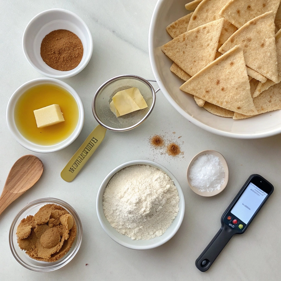 ingredients for air fryer cinnamon tortilla chips