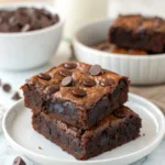 Air fryer brownies air fryer brownies stack in pan