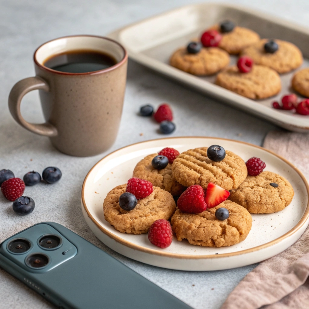 Air Fryer Keto Peanut Butter Cookies Air frying keto cookies