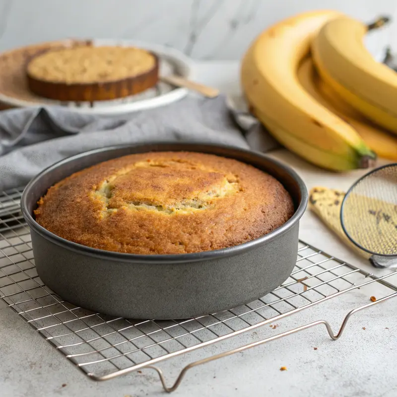 Cooling Air Fryer Banana Cake