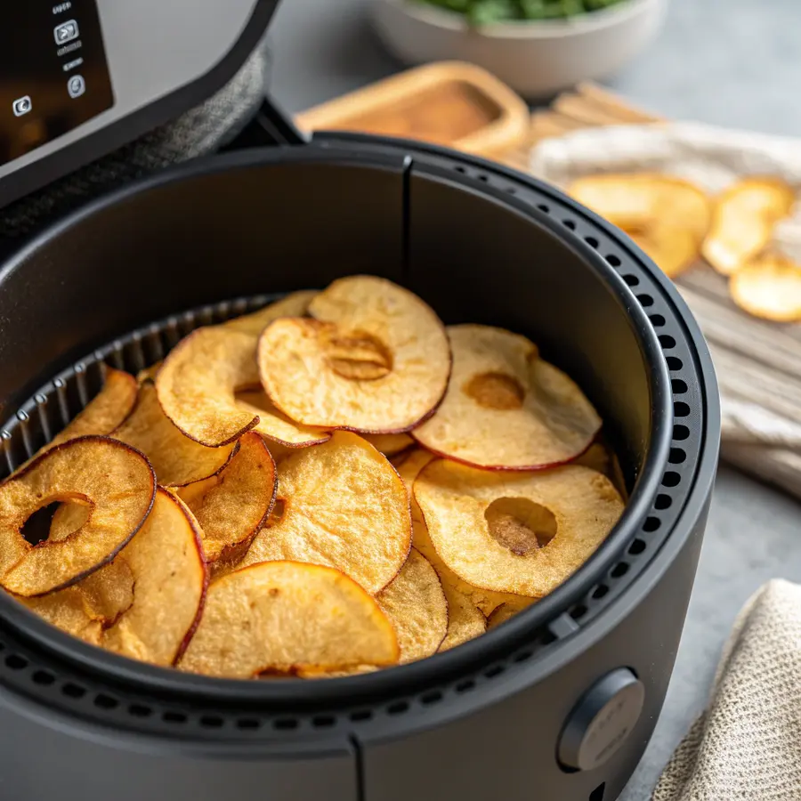air fryer apple chips Air fryer apple chips snack”