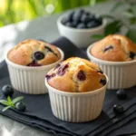 Air Fryer Blueberry Muffins air fryer blueberry muffins golden crust