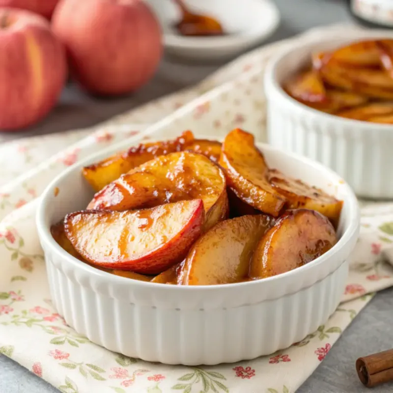 air fryer apples Air Fryer Apples recipe card layout