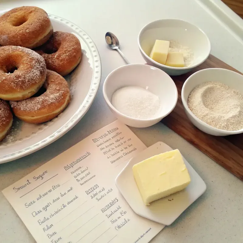 Air Fryer Biscuit Donuts Air Fryer Biscuit Donuts Recipe Card