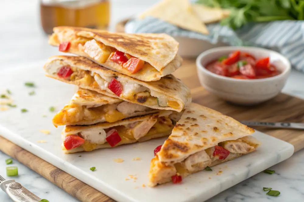 ir fryer quesadilla recipe with melted cheese