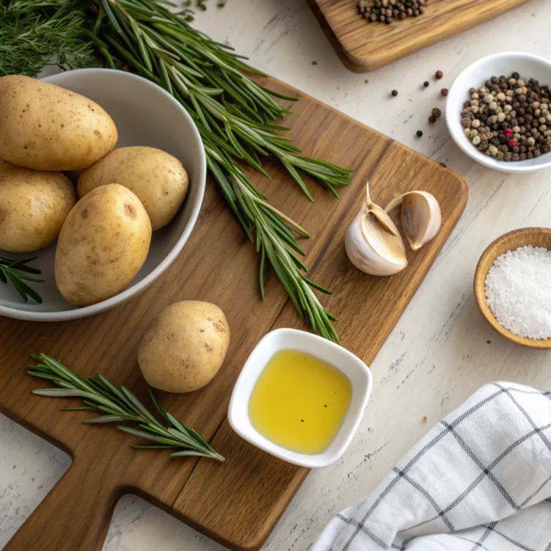 crispy roasted potatoes “Ingredients for crispy roasted potatoes”