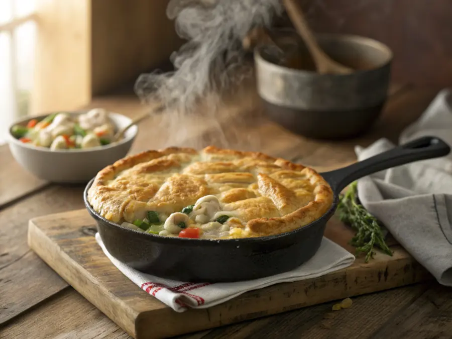 biscuit chicken pot pie Biscuit Chicken Pot Pie – Comfort Food Dinner Recipe