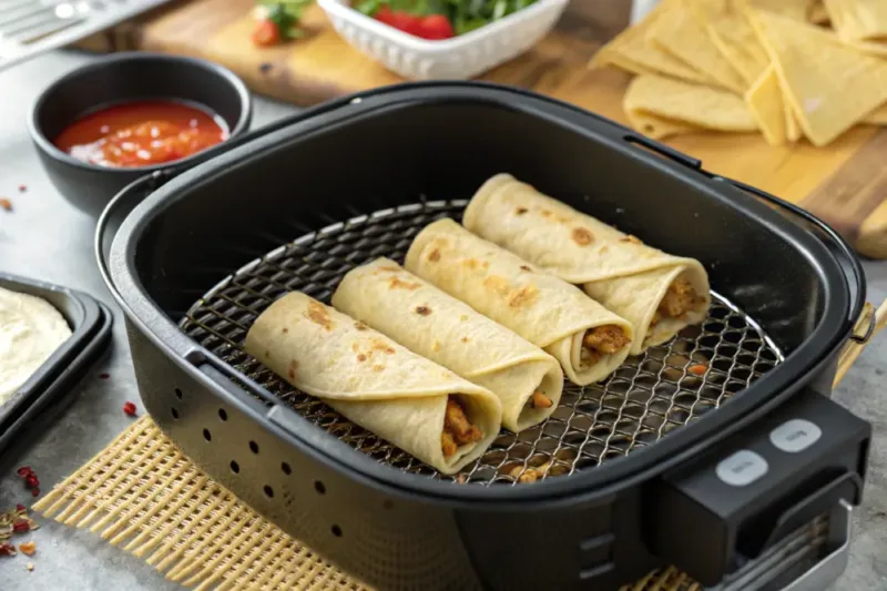 “quesadillas in air fryer basket”