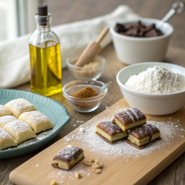 Air Fryer Twix Bars Twix bars and dough