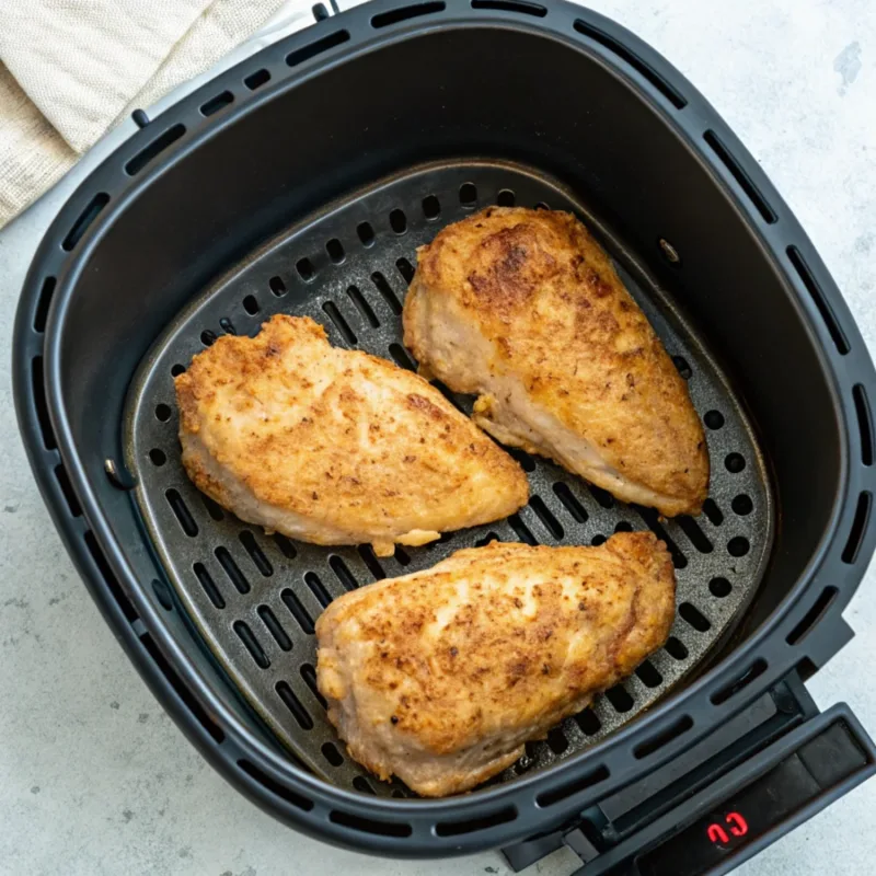 air fryer chicken breast Chicken cooking in air fryer