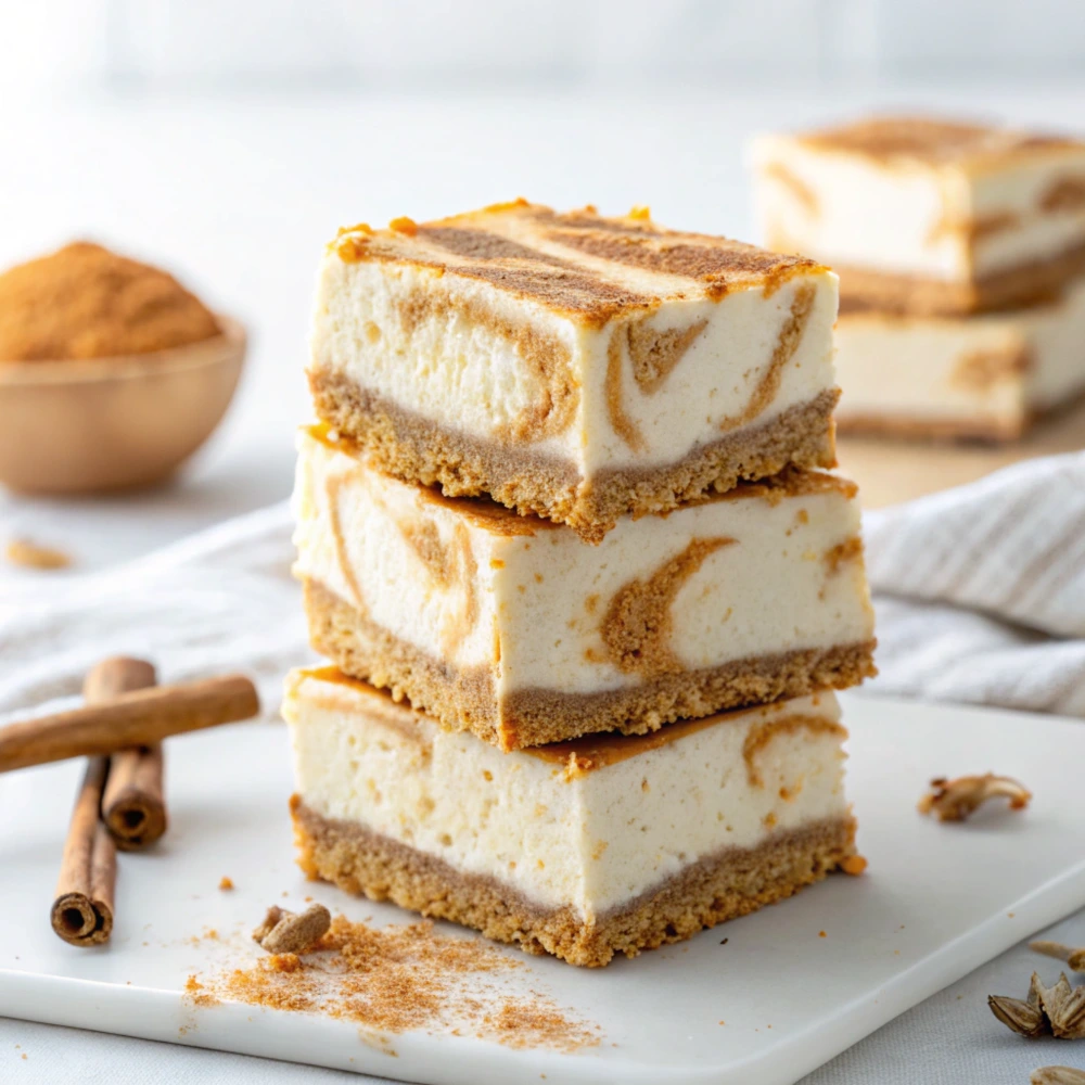 Pumpkin Cheesecake Bars Pumpkin Cheesecake Bars on rustic table
