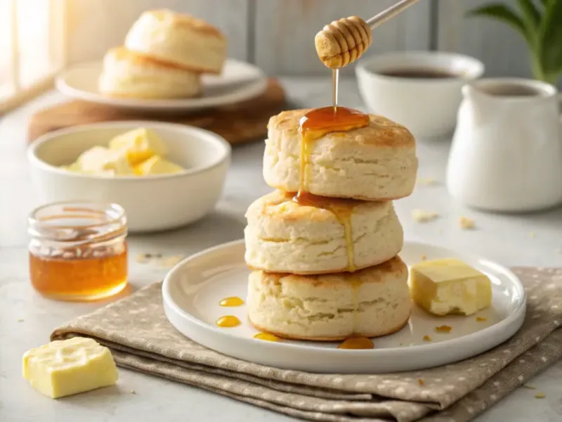 serving air fryer biscuits pillsbury with butter