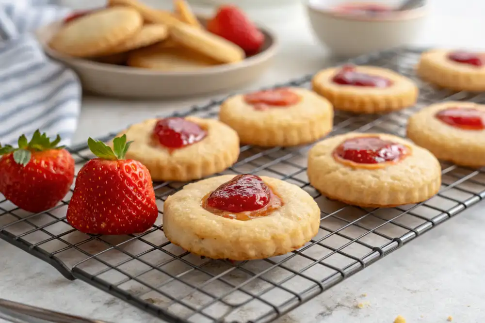 air fryer strawberry cookies Air Fryer Strawberry Cookies Close-Up