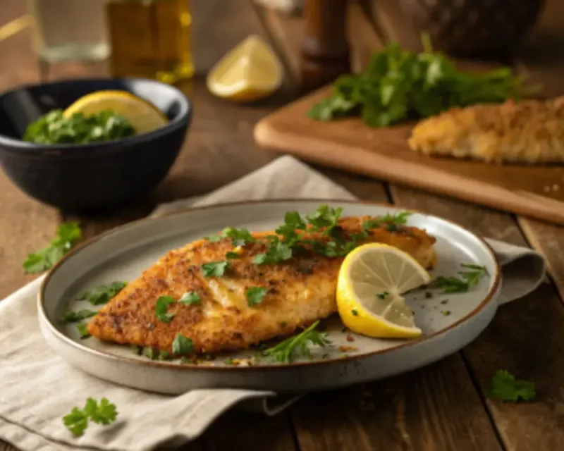 healthy air fryer tilapia meal