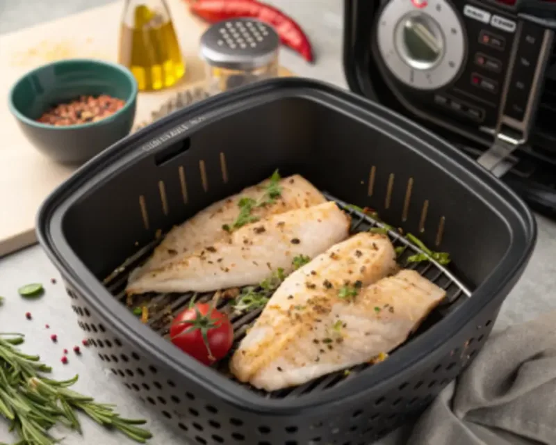 flaky air fryer tilapia texture