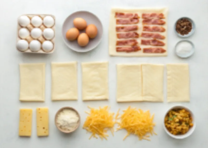 puff pastry breakfast Ingredients for making a puff pastry breakfast recipe