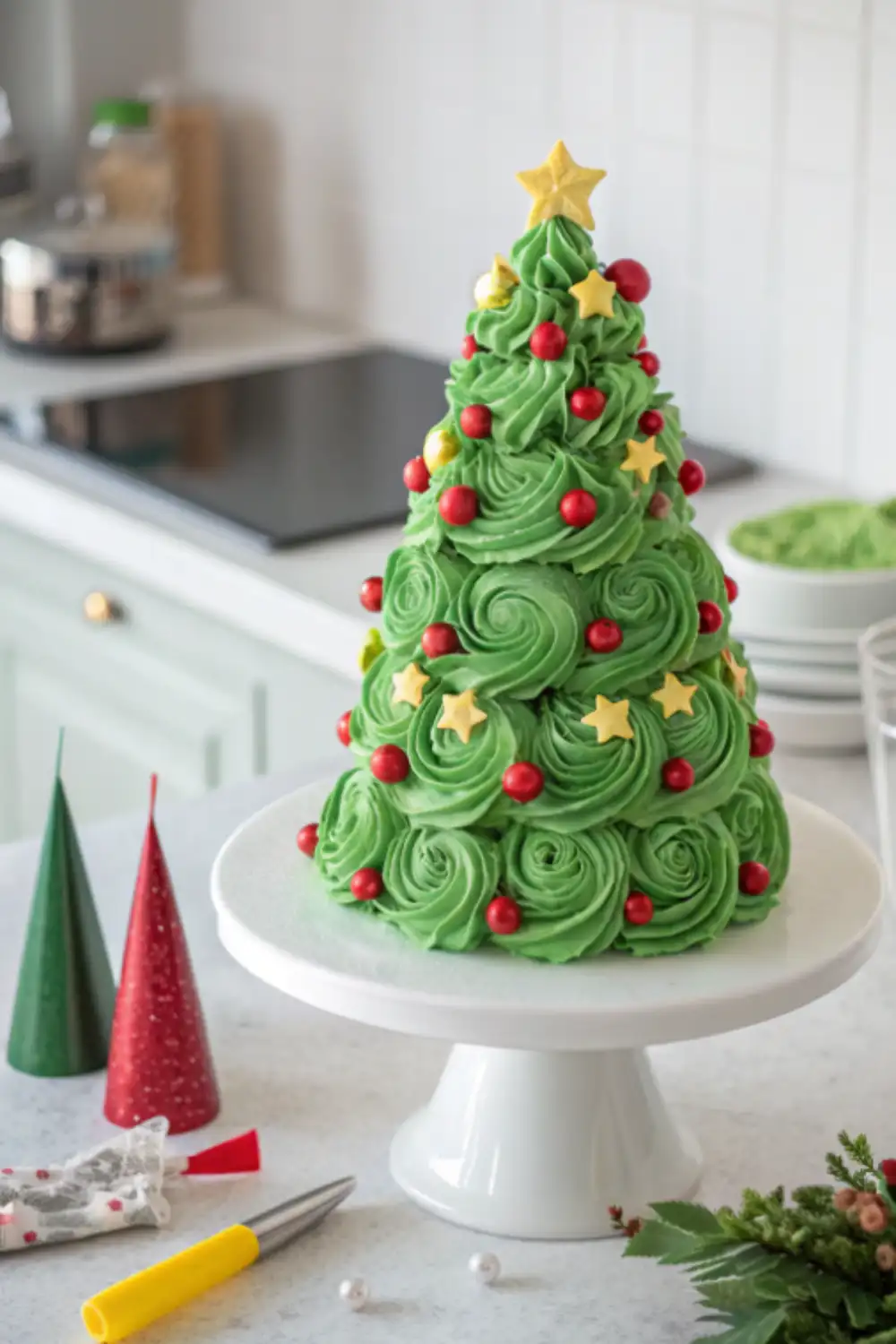 christmas tree cake christmas tree cake with buttercream frosting holiday dessert