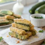 air fryer zucchini fries Crispy air fryer zucchini fries fresh from the basket