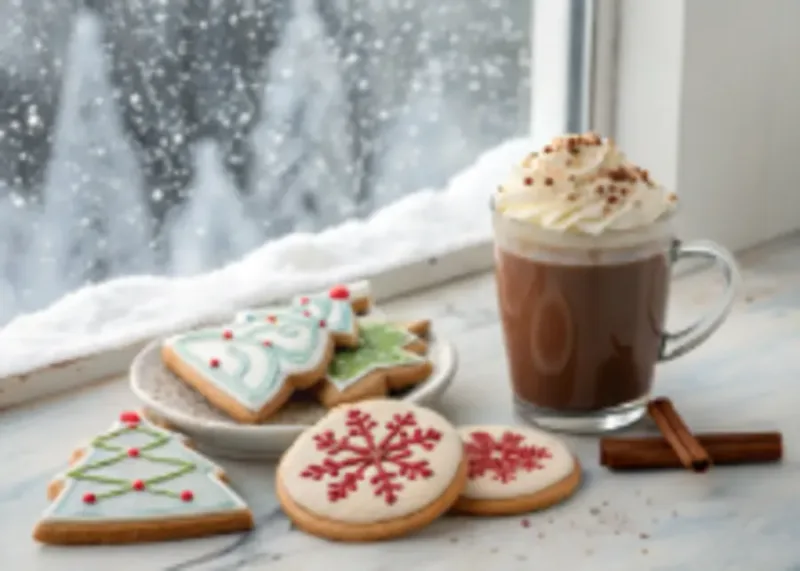 Winter Cookies Ingredients for making homemade winter cookies