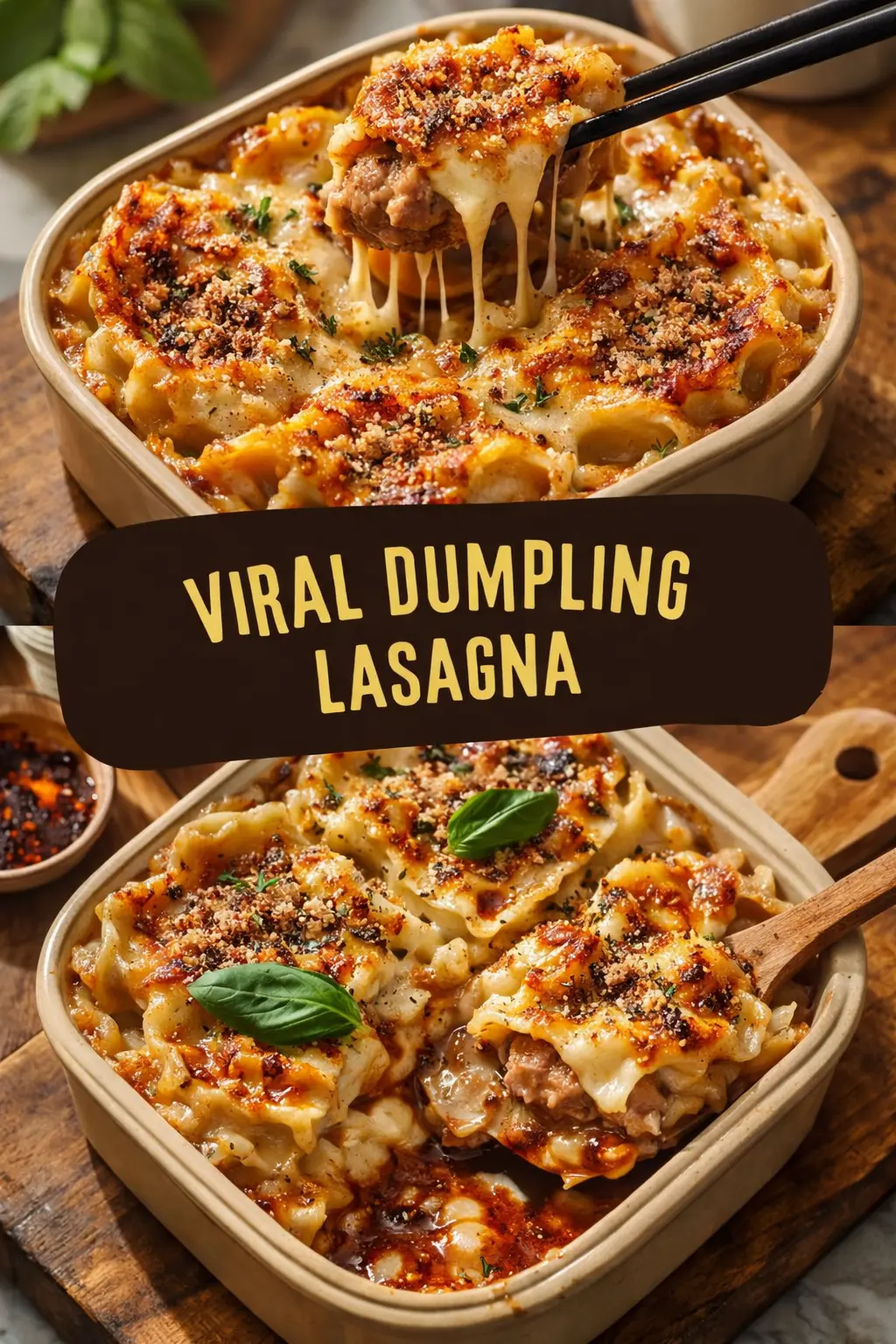 Soup dumpling lasagna soup Dumpling Lasagna