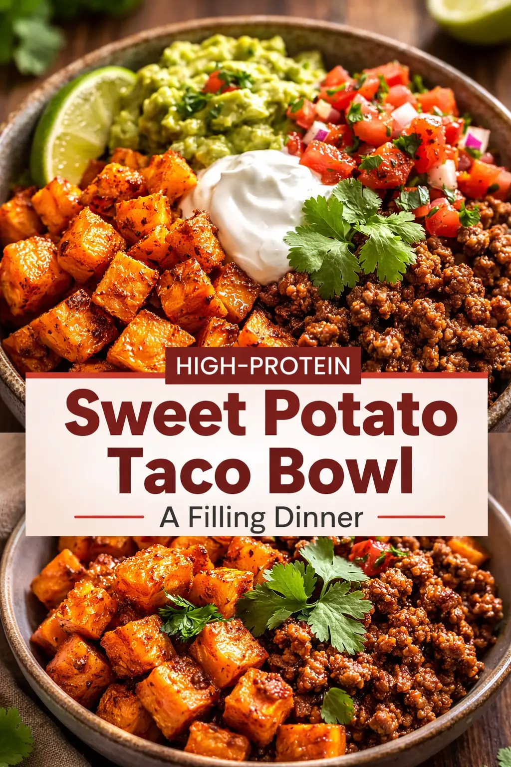 Sweet Potato Taco Bowl healthy sweet potato taco bowl