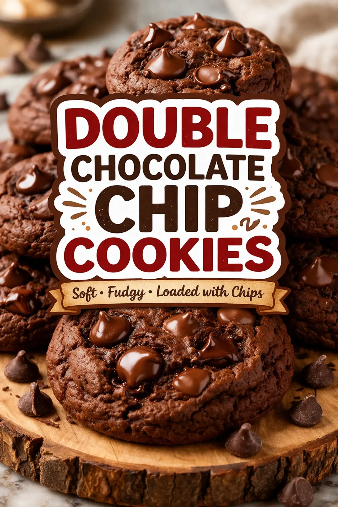 Double Chocolate Chip Cookies Double Chocolate Chip Cookies