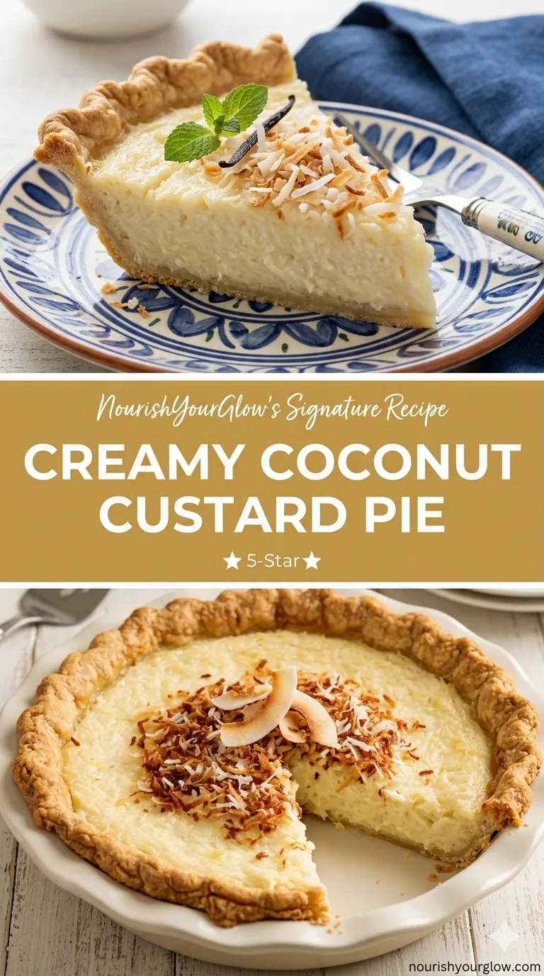 Coconut Custard Pie Coconut Custard Pie – Easy Creamy