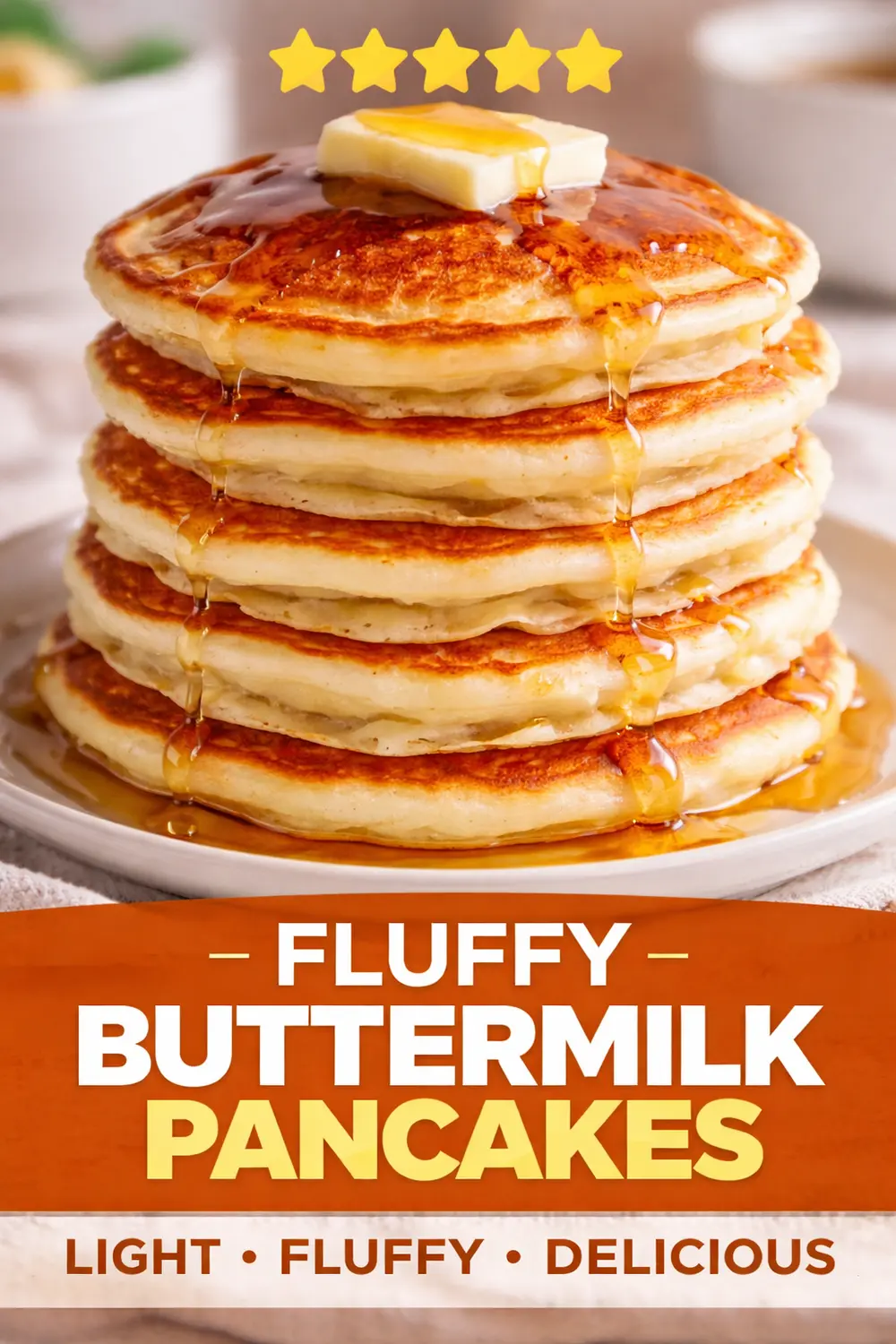 Fluffy Buttermilk Pancakes That Turn