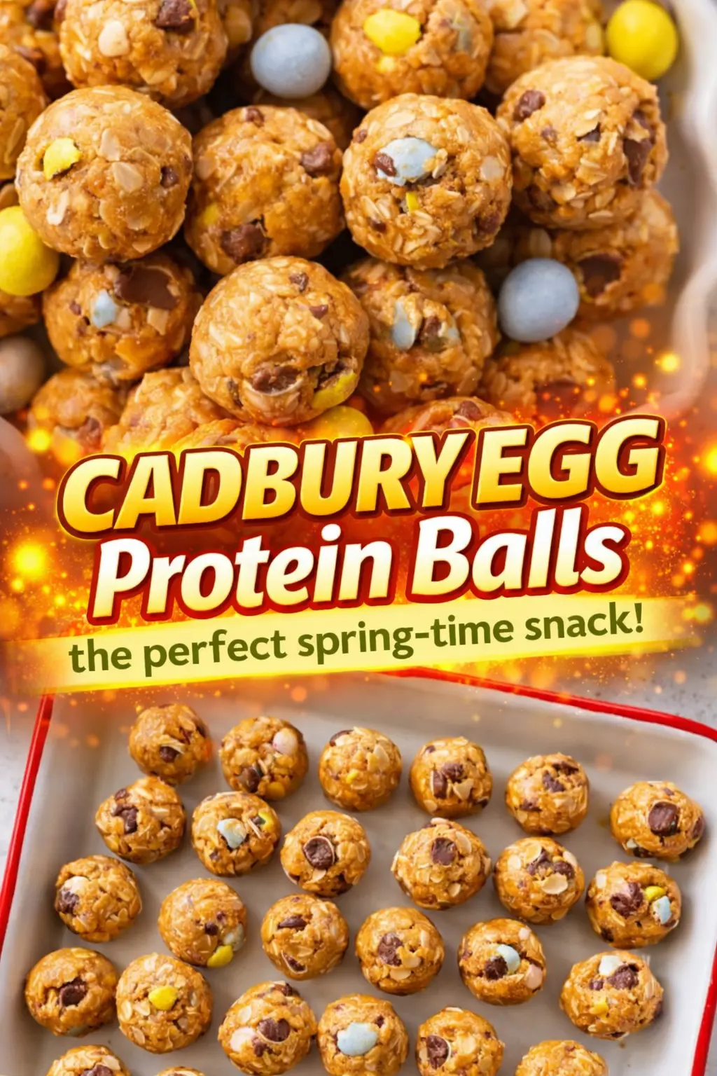 Cadbury Egg Protein Balls
