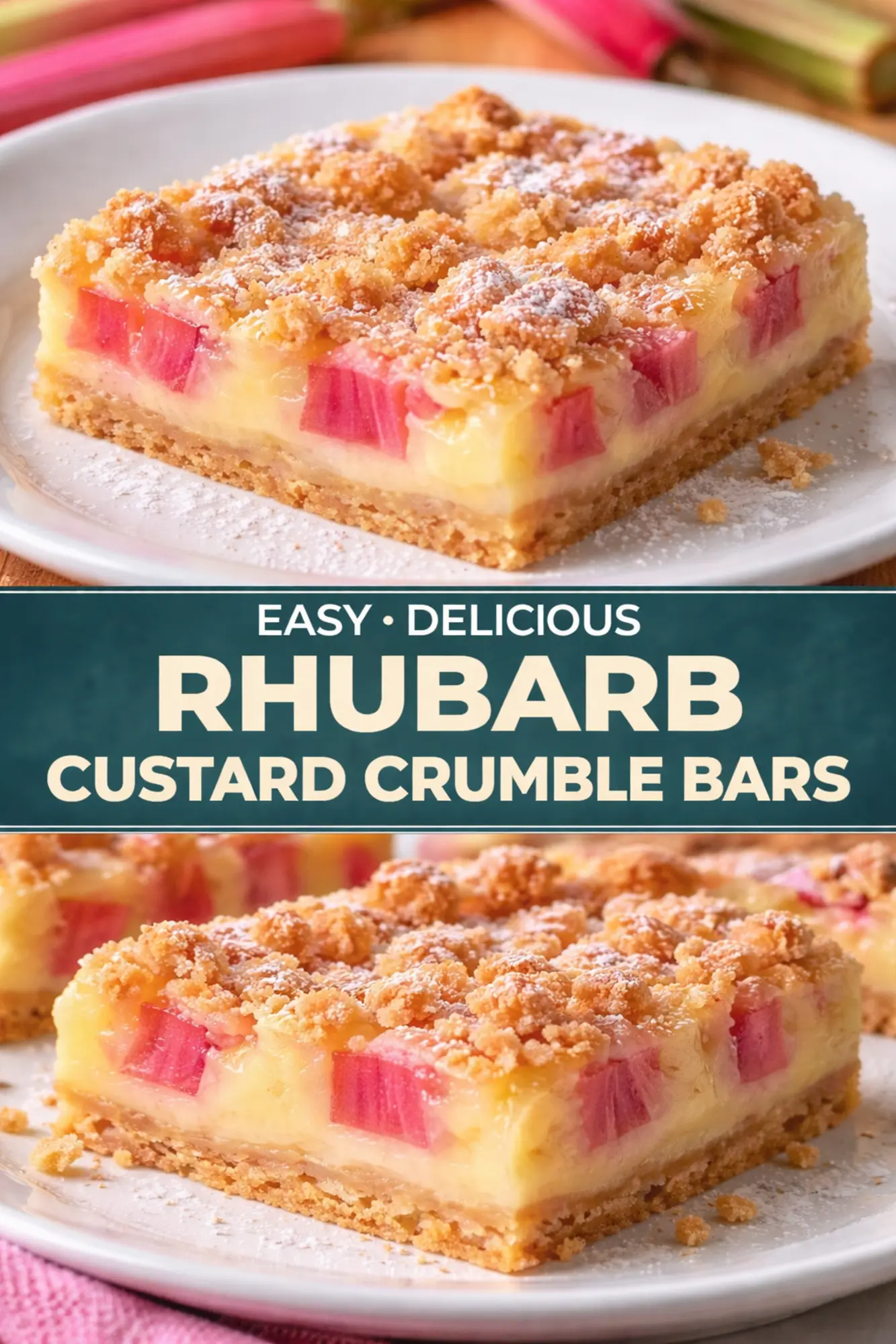 Rhubarb Bars Rhubarb Bars