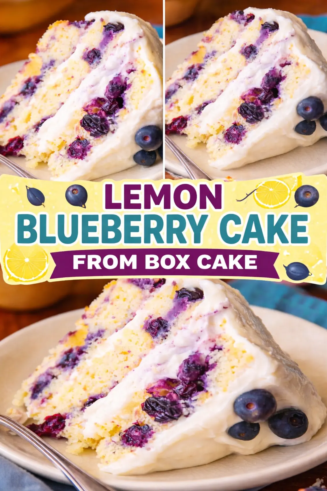 Lemon Blueberry Cake from Box Cake Lemon Blueberry Cake from Box Cake