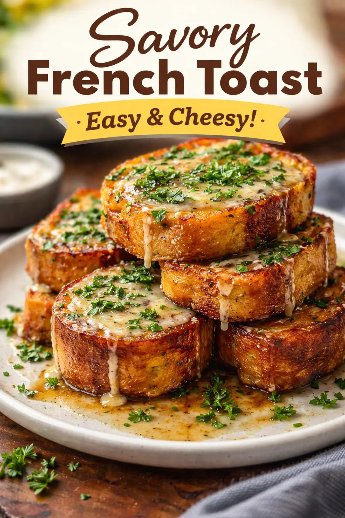 Savory French Toast Savory French Toast – Easy Cheesy