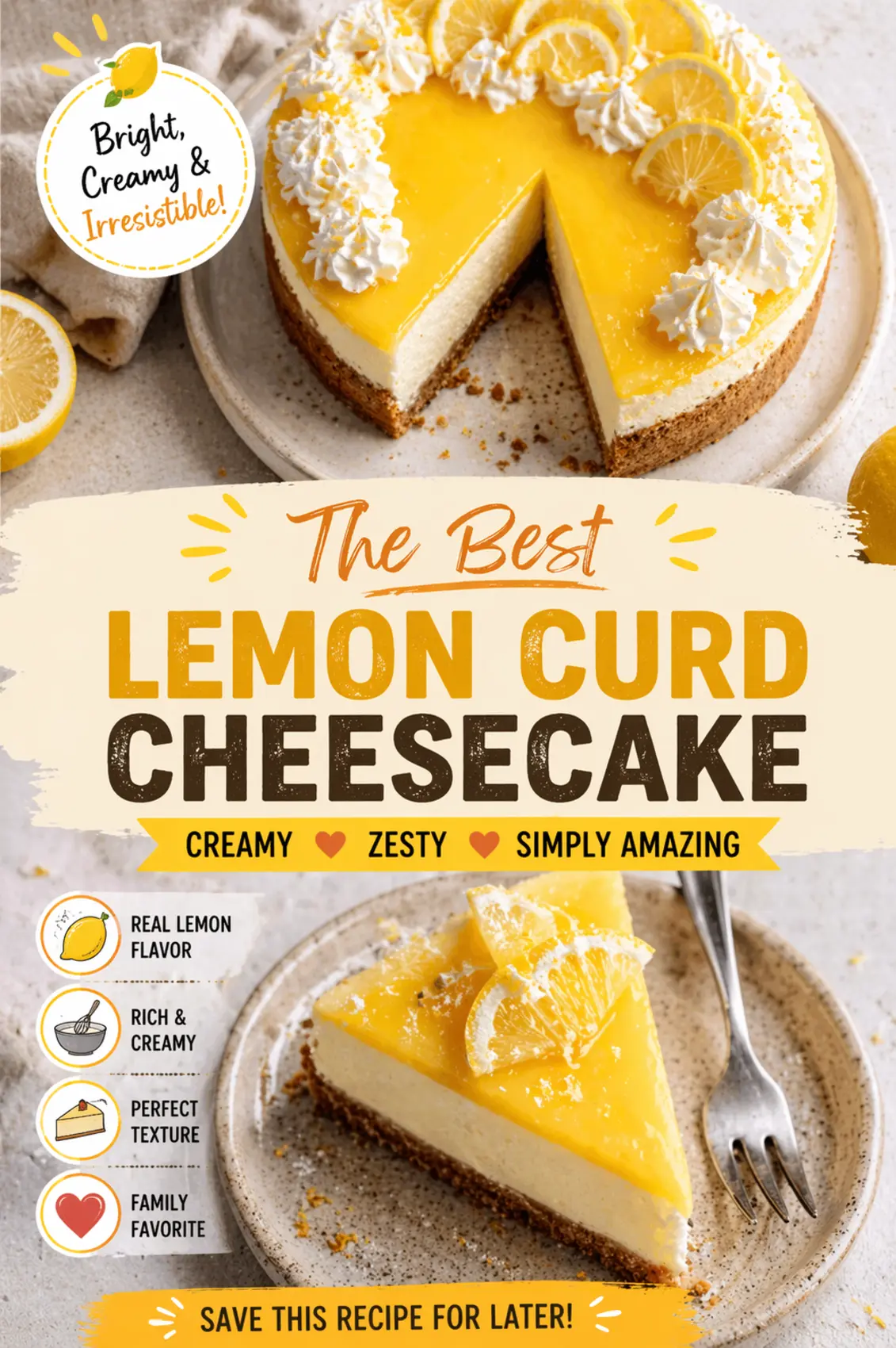 Lemon Curd Cheesecake Lemon Curd Cheesecake – Easy No-Bake Creamy & Zesty Dessert - ChatGPT Image 20 avr. 2026 21 11 15