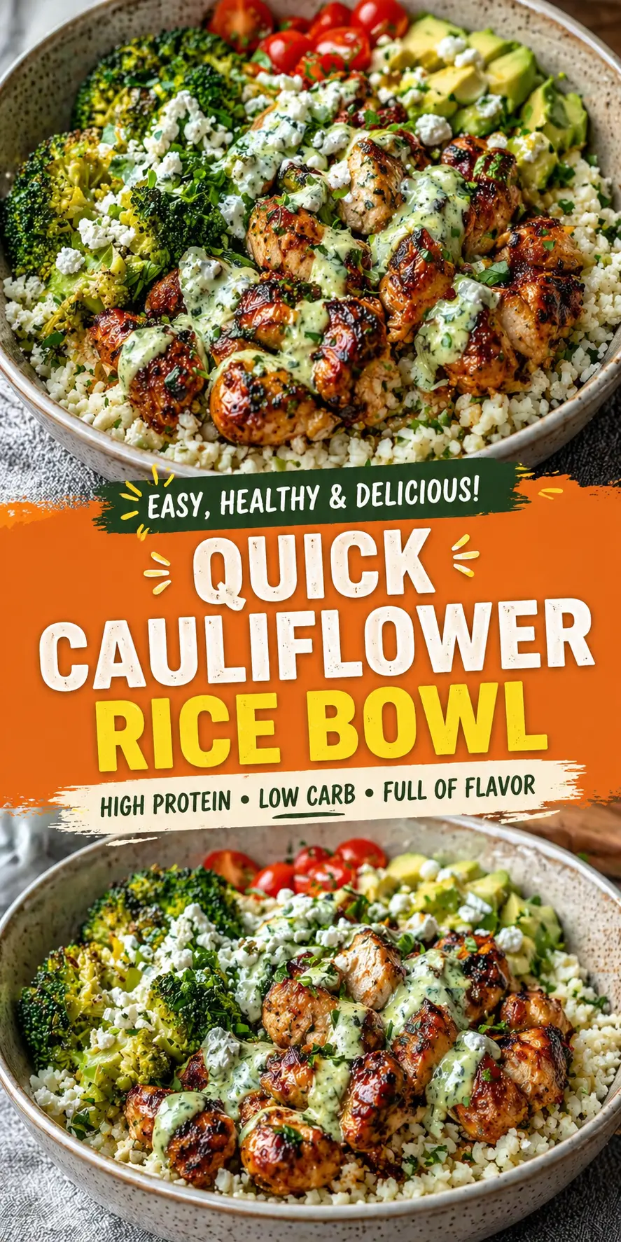 Cauliflower Rice Bowl Cauliflower Rice