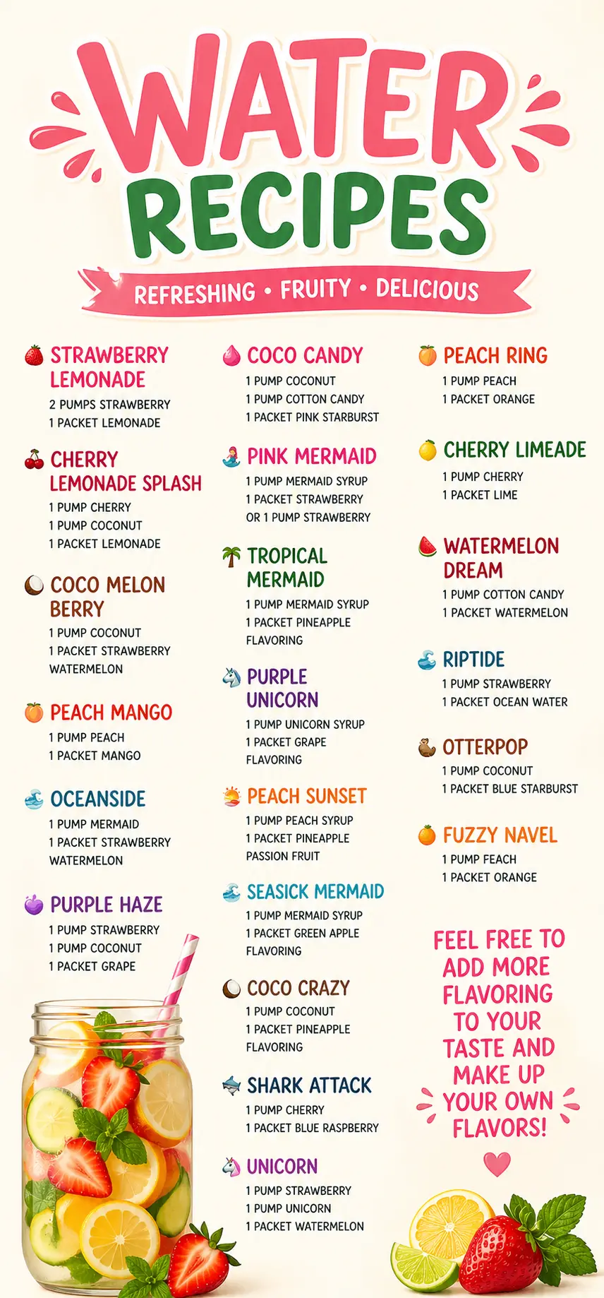Water Tok Recipes Water Tok Recipes