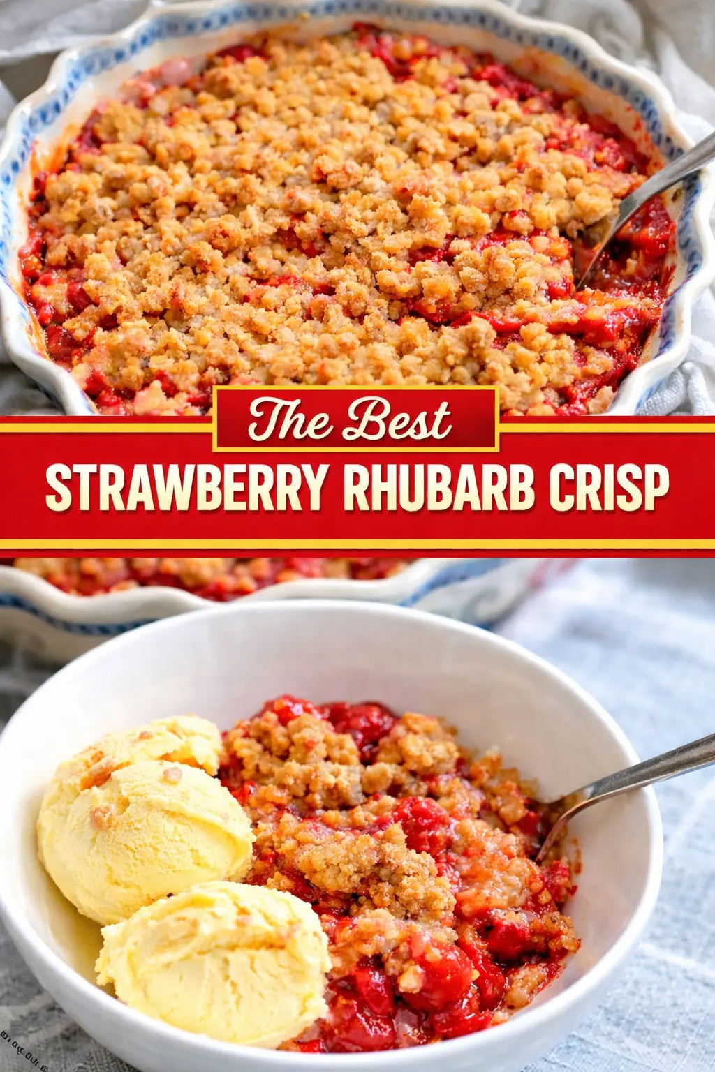 Strawberry Rhubarb Crisp