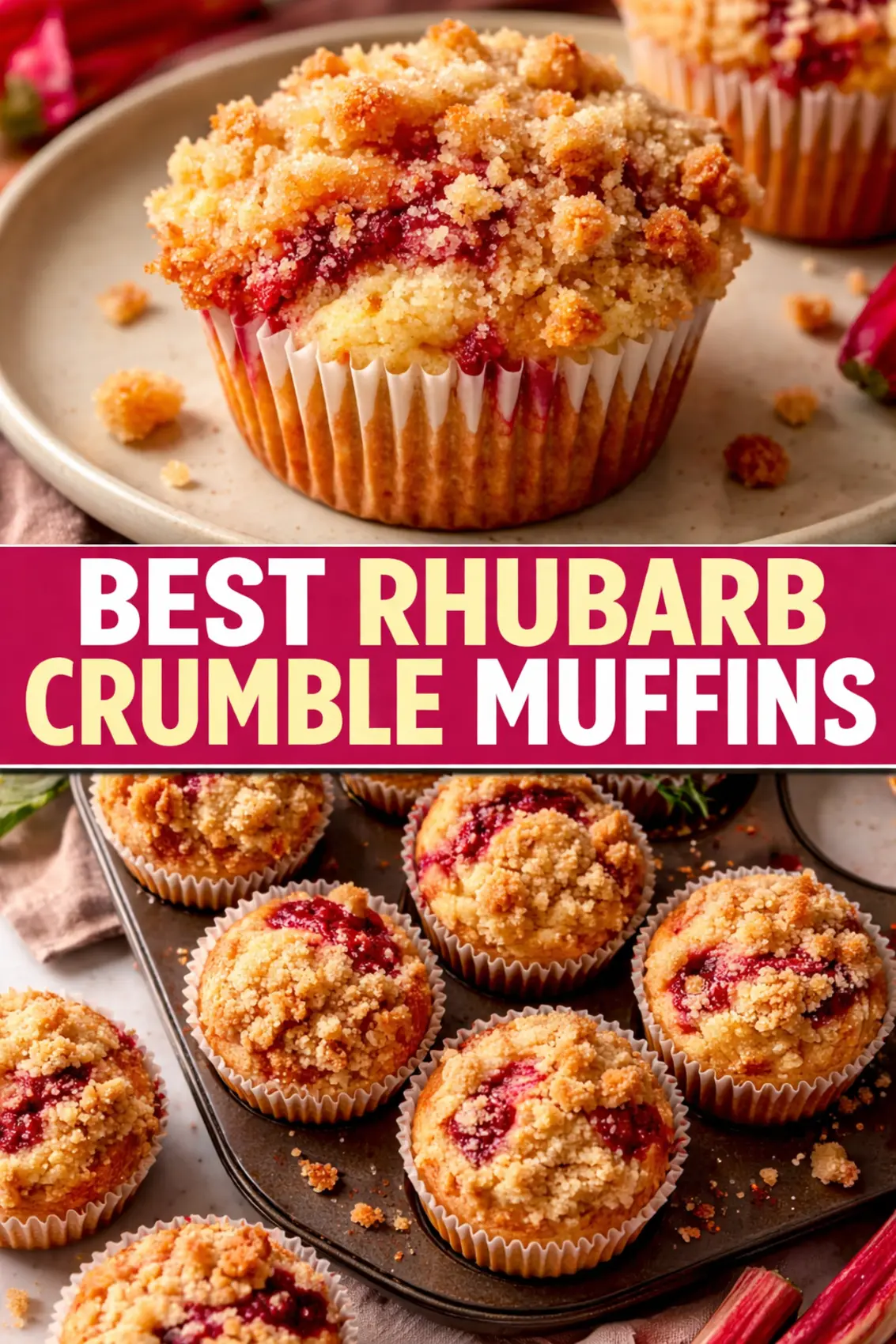 Rhubarb Muffins Rhubarb Muffins – Easy