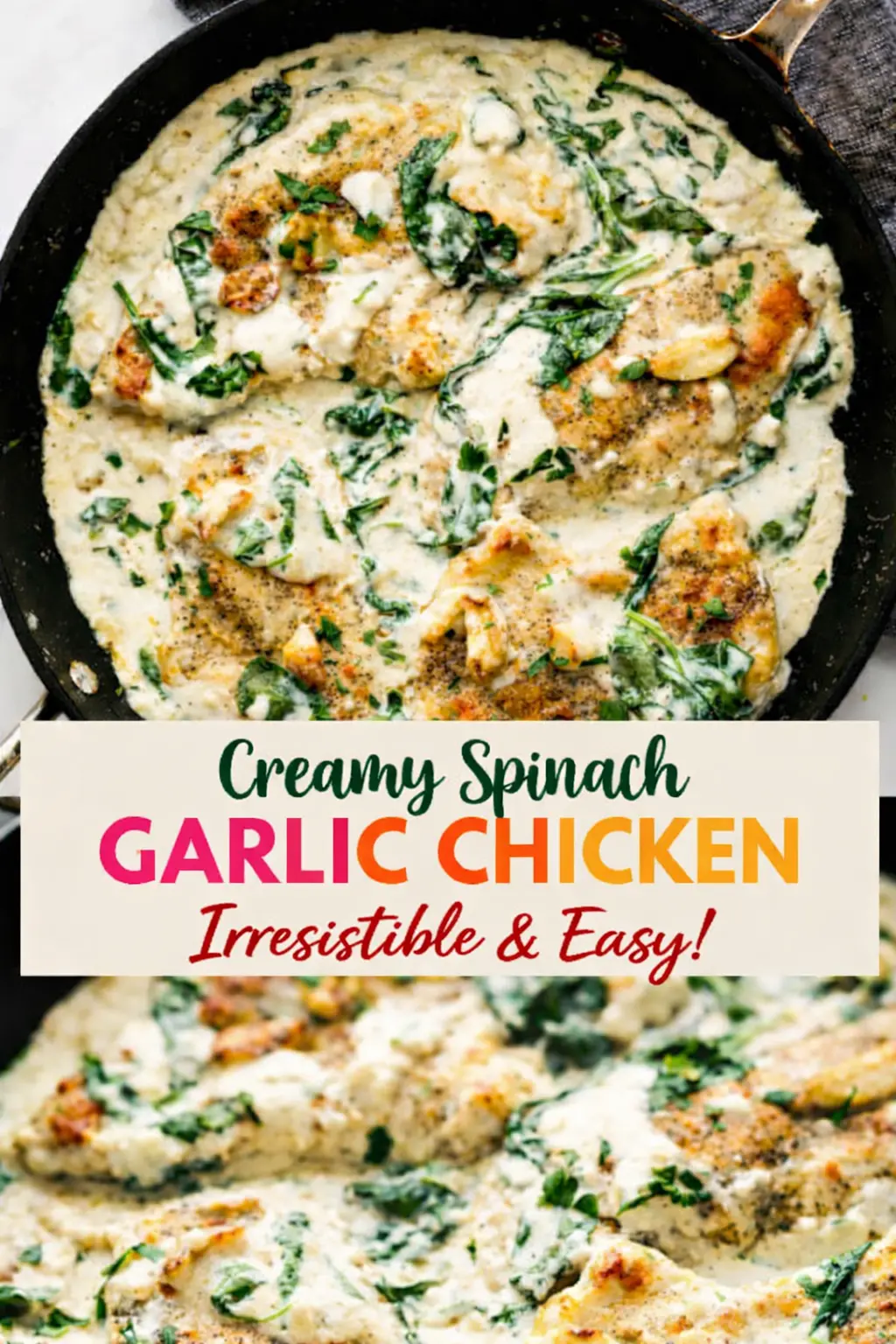Creamy Spinach Chicken Creamy Spinach Chicken – Rich,