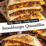 Smash Burger Quesadillas