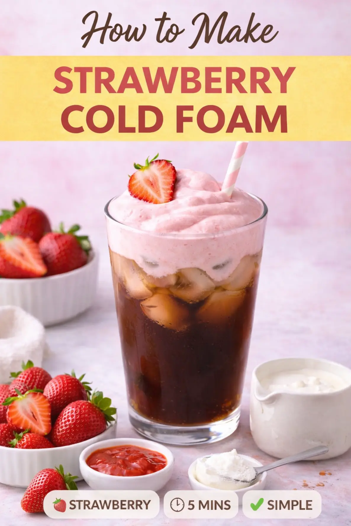 Strawberry Cold Foam Strawberry Cold Foam