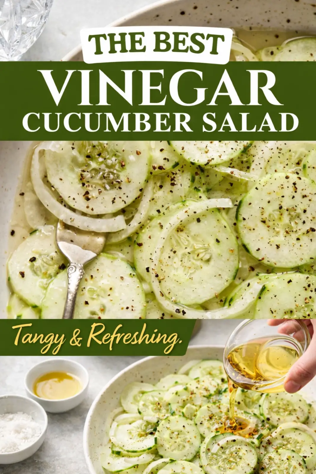 Cucumber Onion Vinegar Salad