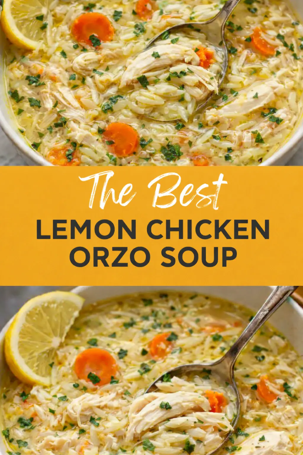 Lemon Chicken Orzo Soup Lemon Chicken Orzo Soup –