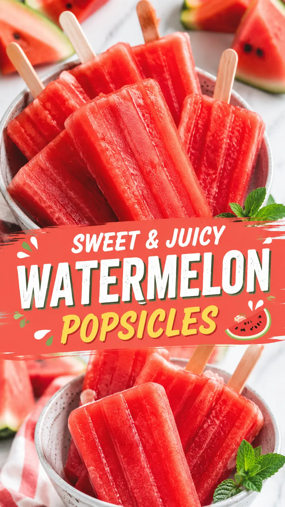 Watermelon Popsicles That Taste Cool, Fresh, and Naturally Sweet