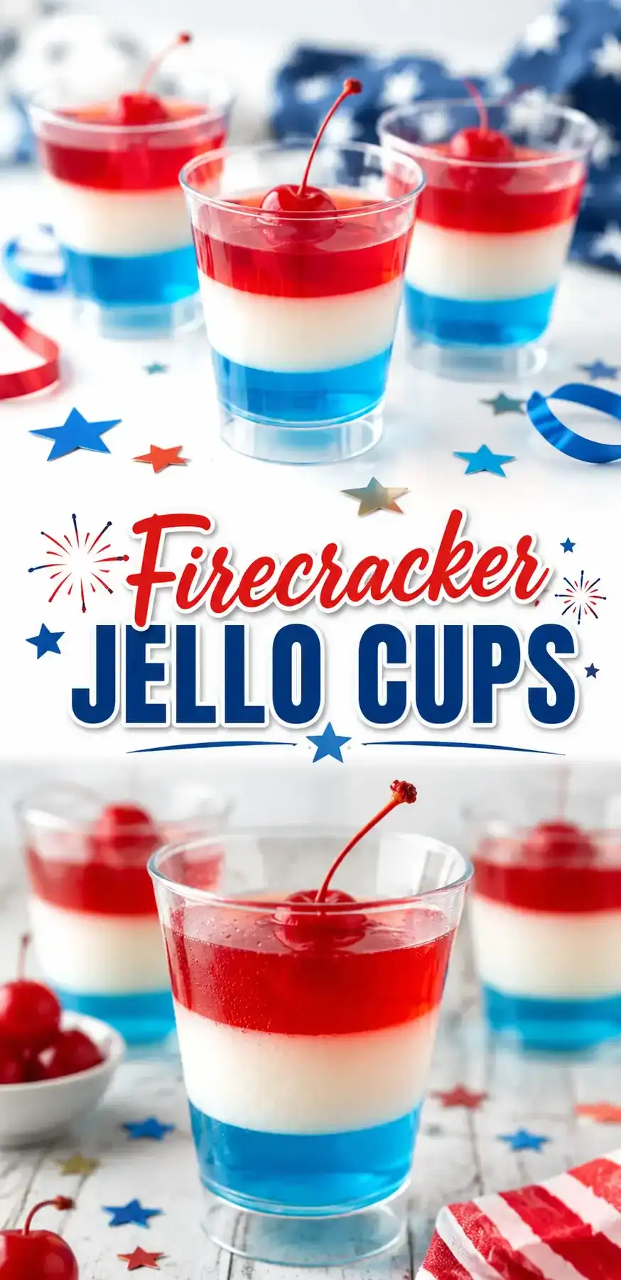 Firecracker Jello Cups Recipe That Makes Every Party Pop