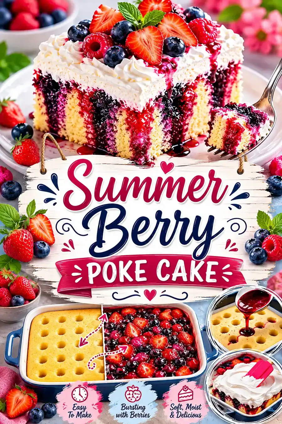 Berry Poke Cake Recipe for the Ultimate Summer Dessert